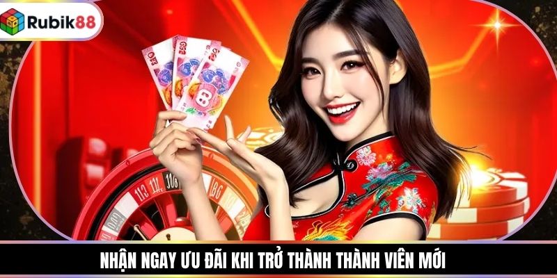 Nhận ngay ưu đãi khi trở thành thành viên mới